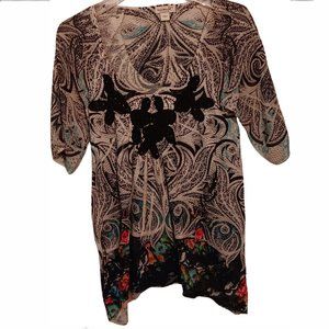One World Gray with multi colors Size Small